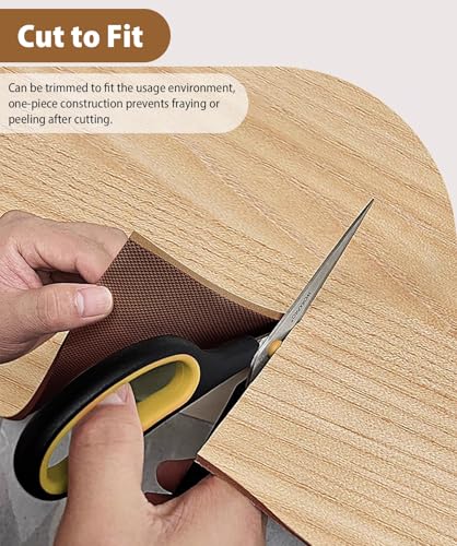 Waterproof Bay Window Cushion Cover, Non-Slip Rubber Backed Mat for Kitchen or Ledge Edge, Wood Grain Design, Protector Pad for Windowsill Decor, Easy to Clean - view 6