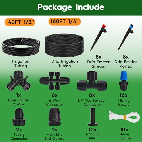 200FT Quick-Connect Drip Irrigation System - view 7