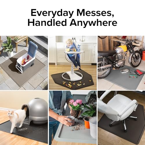 All-Purpose Mat - Multi-Use Mat for Everyday Living - 40" x 44" - Angled - Cocoa - view 6