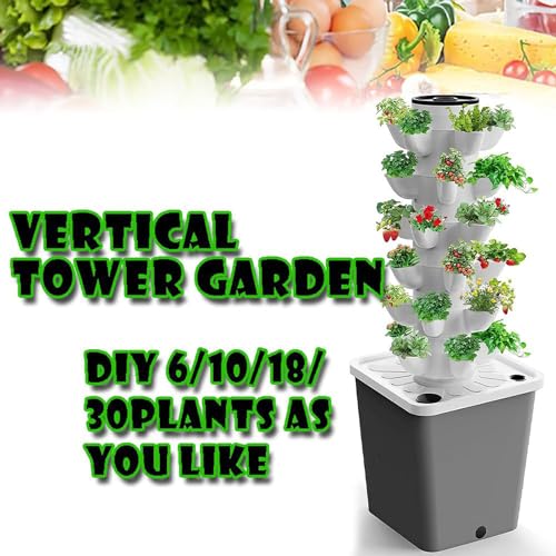 Indoor Hydroponic Growing Kit - Aeroponic Tower for Herbs, Fruits & Vegetables - Complete with Timer, Net Pots & Easy Setup for Home Gardening - view 2