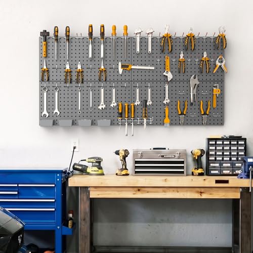 Garage Tools Organizer Boards Kit with Hooks, Black - view 2