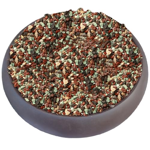 11 Pounds Mix Horticultural Lava Rocks, 3-6 mm Lava Rocks for Plants, Bonsai Rocks Horticultural Grit Soil Cover Gravel for Succulents and Hydroponics, Fairy Gardening, Top Dressing, Plant Drainage