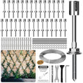 Wire Trellis Kit, 30-Set 5/64”(2mm) Crosshead Kit with 150ft Cable