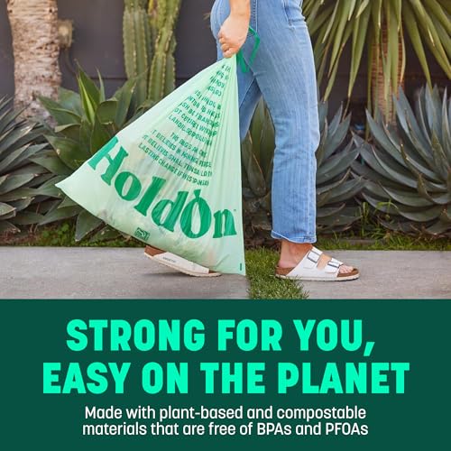 Compostable Tall Kitchen Drawstring Bags - 13 Gallon, 40 Count - view 6