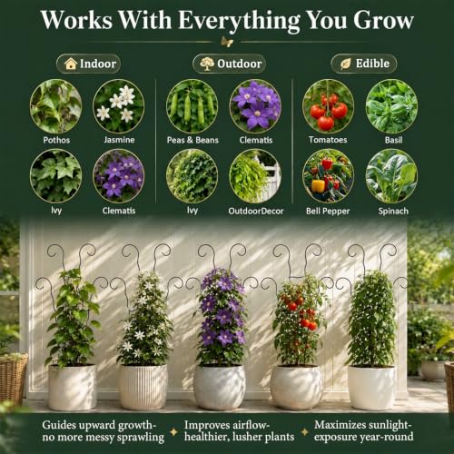 2Pack 17.5" Small Trellis for Potted Climbing Plants Indoor&Outdoor - view 6