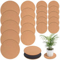 20 Pcs Cork Plant Coasters, Assorted Round Cork Trivet, 4/6/8 Inch