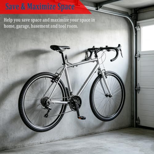 4 Pack Garage Hooks Heavy Duty, 7.4 inch Large Square Utility Hooks - view 4