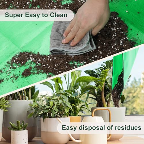Large Waterproof Repotting Mat Super Thick for Potting Soil Mix 39.5"x39.5" - view 6