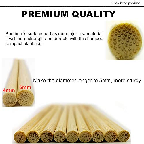 50 Pack 8" Bamboo Plant Stakes for Wood Garden Sticks，Wooden Indoor Gardening Floral Plant Support ，Potted Plants，Crafts, More Size Choices 8"/12"/16" - view 4