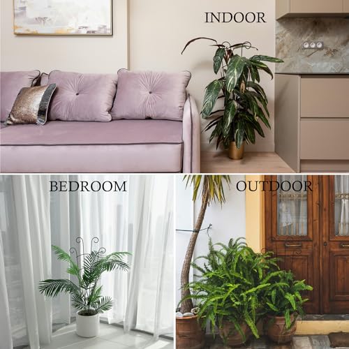 30 Inch Trellis for Climbing Plants Indoor 3 Pack Indoor Plant Trellis for Potted Plants Metal Garden Trellis for pots Indoor Outdoor for Monstera Pothos Vine Ivy Hoya(30inch Black) - view 5