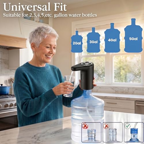 5 Gallon Water Dispenser,Dual Pump,Fast Flow,4 Modes,1200mAh Battery - view 5