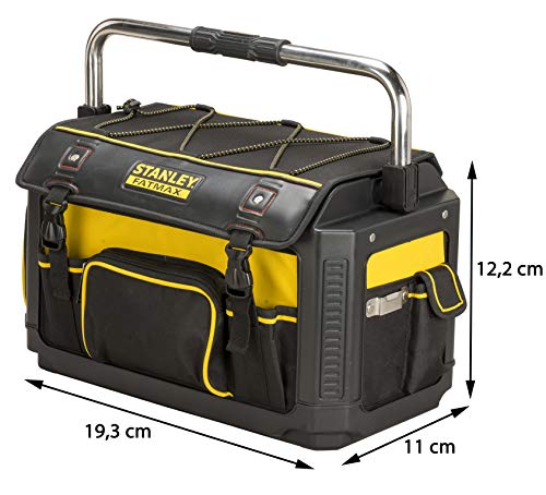 Stanley FatMax 1-79-213 Tool Carrier with Protective Cover, 49 x 31 x 28 cm, 600 Denier Nylon Bag, Waterproof and Impact Resistant, Robust Carry with Many Inner Pockets - view 5