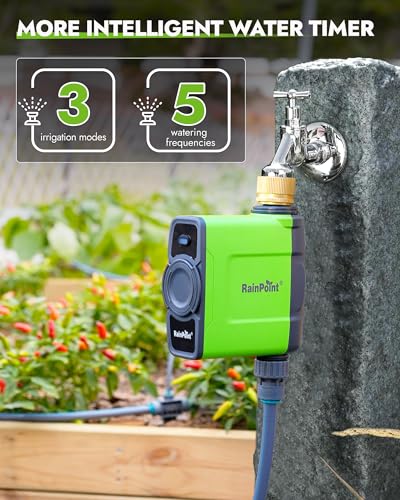 WiFi Water Timer for Garden Hose, Brass Inlet WiFi Sprinkler Controller, Smart Hose Timer Valve with Ethernet Gateway, Rain Delay for Garden/Lawn (Support WiFi & Ethernet Connection) - view 5