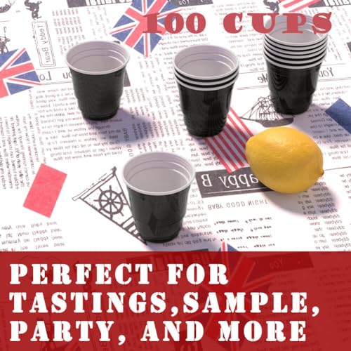 100ct 2oz. Mini Green Shot Cups, Disposable and Small Size Perfect for Party, Tastings, Sample and More - view 5