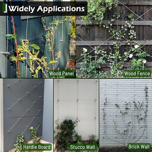 Wire Trellis Kit, 12-Set 1/8” Cylindrical Add-On Hubs, No Cable - view 5