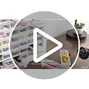 24-Drawer Plastic Storage Cabinet, Teacher Toolbox, White - view 7
