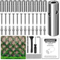 Wire Trellis Kit, 12-Set 1/8” Cylindrical Add-On Hubs, No Cable