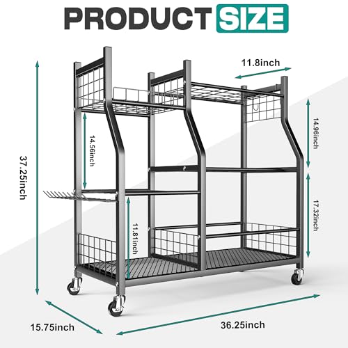 Garden Tool Organizer Stand, Garage Tool Storage Organization - view 2