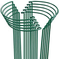 10 Pack 24" H x 10" W Tall Plant Support Stakes, Half Round Metal Peony Cages and Supports, Monstera Plant Support Snake Plant Stake Flower Support Ring for Tomato, Hydrangea Outdoor Indoor