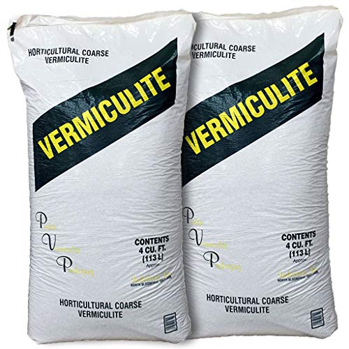 Coarse Vermiculite, 2 Pack, 4 Cubic Foot Each Bag, Horticultural Grade, 8 Cubic Feet