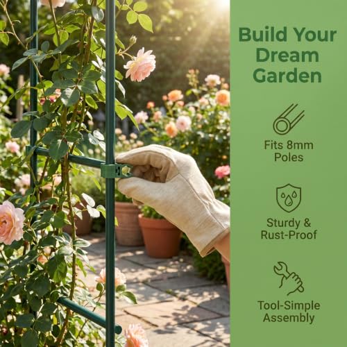 Green Plant Trellis Plastic 50pcs Fixing Buckles - view 7