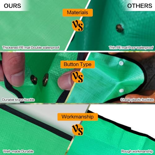 Plant Repotting Mat,Extra Large Waterproof Potting Mats,Foldable Potting Mat for Indoor Plant Transplanting and Dirt Control,Portable Gardening Mats for Repotting(43''*30'',Green) - view 6