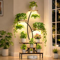Plant Stand Indoor with Grow Lights - Tall Indoor Plant Shelf