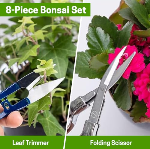 Bonsai Set 8 Pcs, Bonsai Tools Kit, Garden Tools Set - view 3