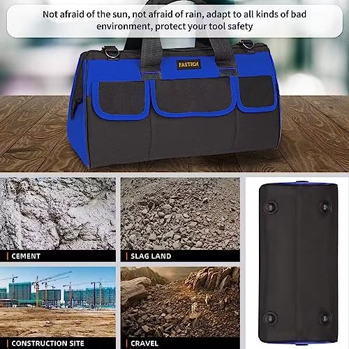 20 Inch Heavy Duty Tool Bag with Wide Mouth for Tool Storage,Carrier and Organizer,Tool Bag for Men/Women, Wide Mouth Tool Bag with Inside Pockets (20 Inch) - view 6