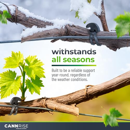 Anchor Bands for Trellising - 33-Pack 12 cm/4.72 in Rubber Vine Ties, UV-Protected Bands: Grapevines, Trees & Climbing Plants – Tool-Free Loop-and-Anchor Design for Install, Weatherproof - view 6