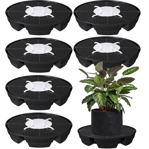 6 Pack Self-watering for Indoor Plants, Pot Bases for Fabric Planters