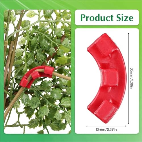 Branch bender 200pcs 90 Degree Plant Benders Trainer Growth Manipulation Tutors For Plants Clips Bending Twig Clamps Branche Accessories for Plant Bonsai Garden Home(Green) - view 6