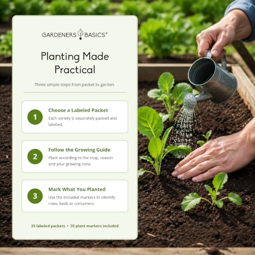 Survival Seed Vault Kit, Vegetable Seeds for Planting - view 5