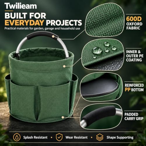 Multifunctional Foldable Gardening Storage Bags, 4.4 Gallon With 6 Pockets - view 3