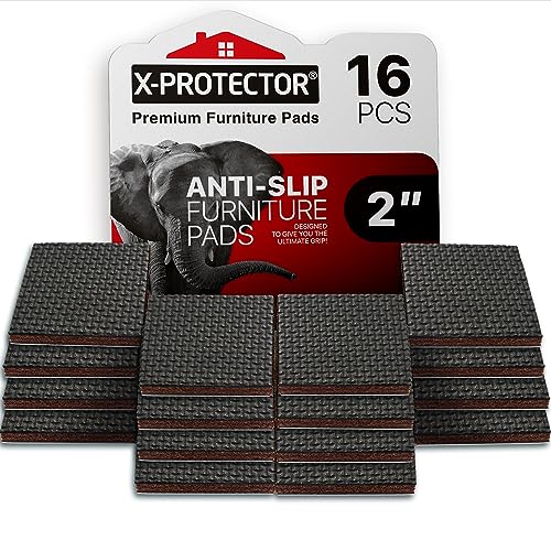 Non Slip Furniture Pads - 16 Premium Furniture Grippers 2"!