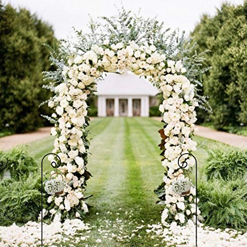 Ashman Shepherd Hook Curled (6 Pack), 35 Inch Tall 1/4 Inch Thick, Made of Premium Metal for Hanging Bird Feeders, Mason Jars, PlantHangers, Flower Basket, Christmas Lights, Lanterns, and Weddings - view 2