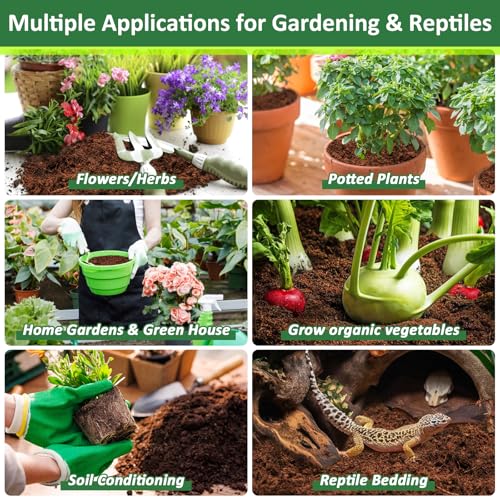 2 Pack Coco Coir Bricks for Plants- 100% Organic Coconut Coir Soil - view 6