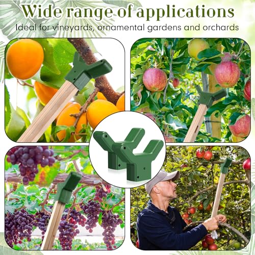 8 Pcs Tree Branch Supports Plastic Brace for Orchards, Green - view 6