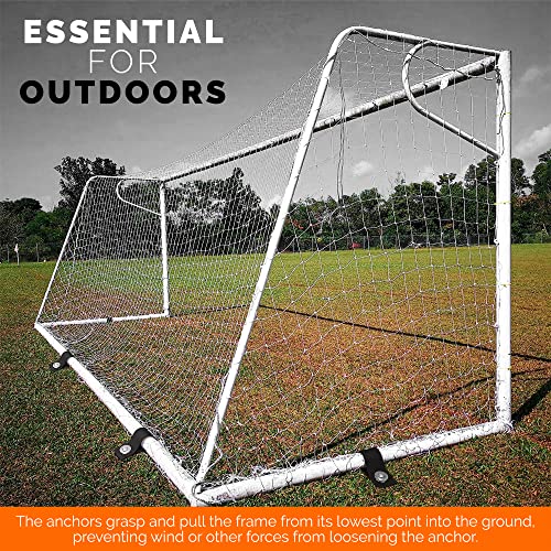 Trampoline Anchors High Wind Heavy Duty 12" Set of 4/6/8 with Straps, Drill Bit - Trampoline Anchor Kit - Trampoline Stakes Anchors High Wind - Ground Anchors - Trampoline Wind Stakes - Ground Stakes - view 6