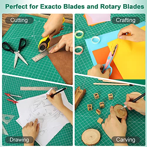 Density-upgraded 24" x 36" Large Self Healing Sewing Mat, Rotary Cutting Mat 5-Ply Cut Board for Crafts Hobby Project, Scale Size 24" x 36", A1, Green - view 6