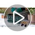 Ceramic Orchid Pot with Saucer & Holes, Large Rectangle Repotting Plant Pot with Gloves & 3 PCS Shovels, Thickened Glazed Decorative Planter, Slotted Flower Container for Good Air Circulation - view 7