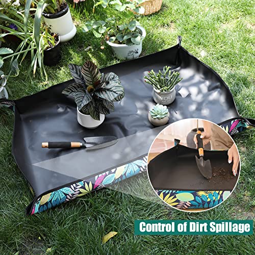 Repotting Mat for Indoor Plants, Gardening Mat for Bonsai, Oxford, 29.5" - view 5