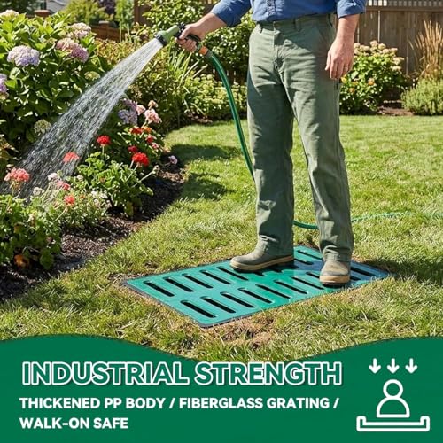 25.6"x17.7"x15.7" FRP Catch Basin with Composite Grate and Debris Basket - view 6
