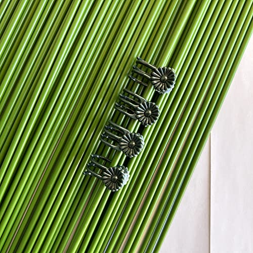 40-PCs Orchid Clips for Plants Support - Dark Green, for Small - Middle Climbing Plants Vine Plants & Single Stem Plants - view 6