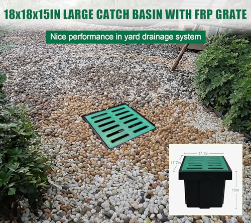 A15 18x18x15in. Catch Basin with Fiber Glass Grate - view 3
