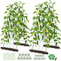 59" H Cucumber Trellis, 2 Pack Foldable A Frame Garden Trellis