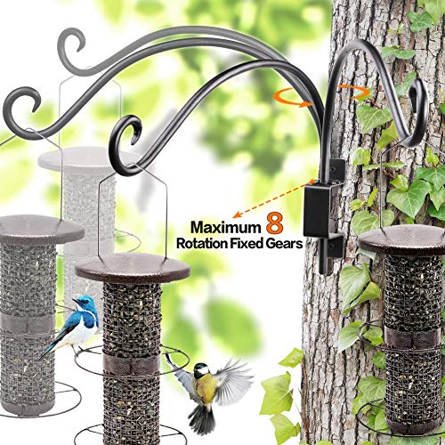 Bird Feeder Hanger Outdoor: 16" Swivel Heavy Duty Wall Mount Bracket - view 2