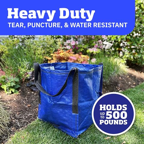 Heavy Duty Storage Tote Bag 22-Gallon, Blue - view 2