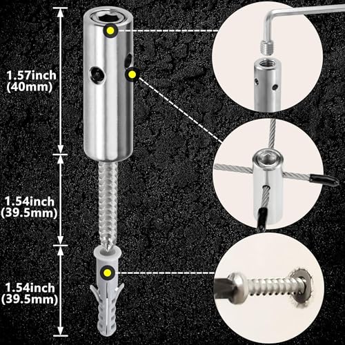 Wire Trellis Kit, 12-Set 1/8” Cylindrical Add-On Hubs, No Cable - view 6
