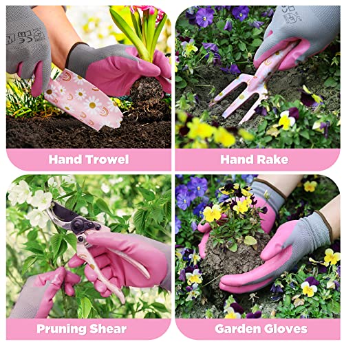 5PCS Gardening Tools, Aluminum Heavy Duty Garden Tool Set with Bag - view 4